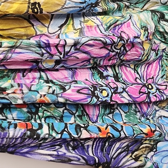 Jams World Fern Grotto Beautiful Vibrant Color Leaf &Floral Maxi Sz S Gardencore - Picture 15 of 16